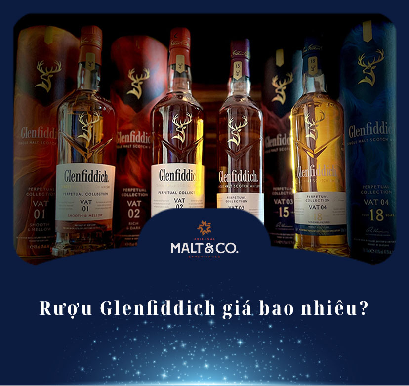 Rượu Glenfiddich giá bao nhiêu?
